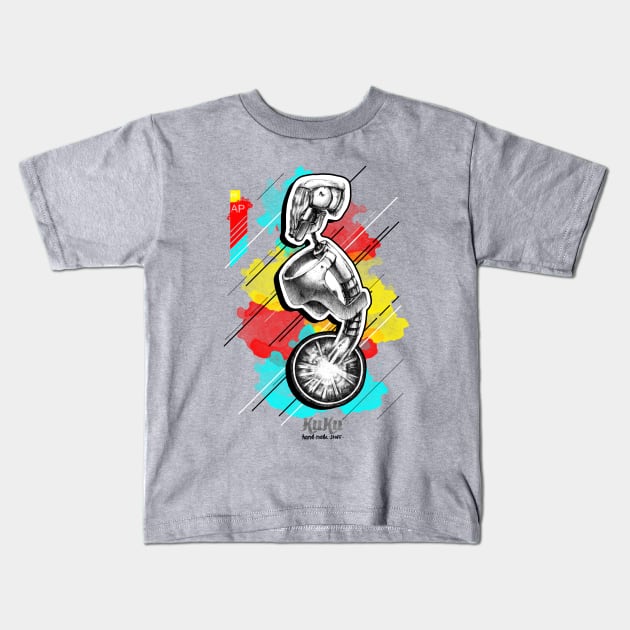 Skeleton Kids T-Shirt by kukushop